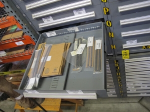 STANLEY VIDMAR HEAVY DUTY 12-DRAWER PARTS CABINET W/ CONTENTS (W-50) LOADING & HANDLING FEE $25-